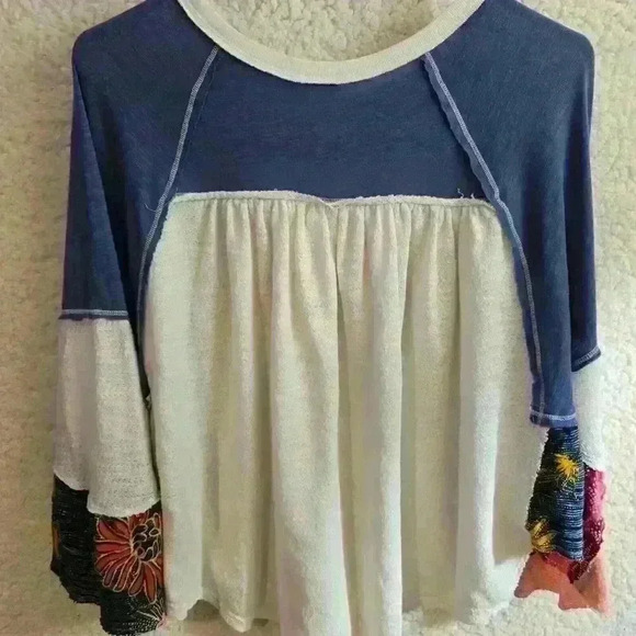 We the Free People Friday Night Fever Top Womens Size XS Oversized Boho Festival - Picture 8 of 15